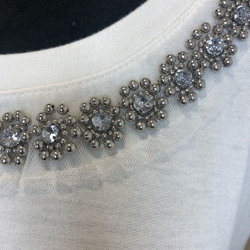 Francesca’s Free rhinestone and beaded dress with pockets, size small - Picture 4 of 13